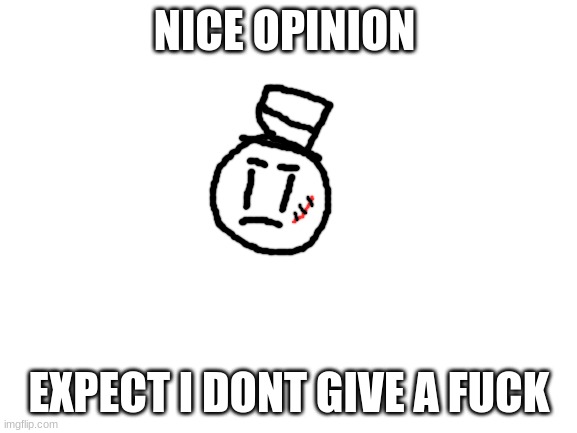 High Quality i dont give a fuck sammy Blank Meme Template