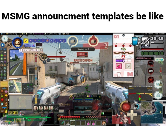 MSMG announcment templates be like | made w/ Imgflip meme maker