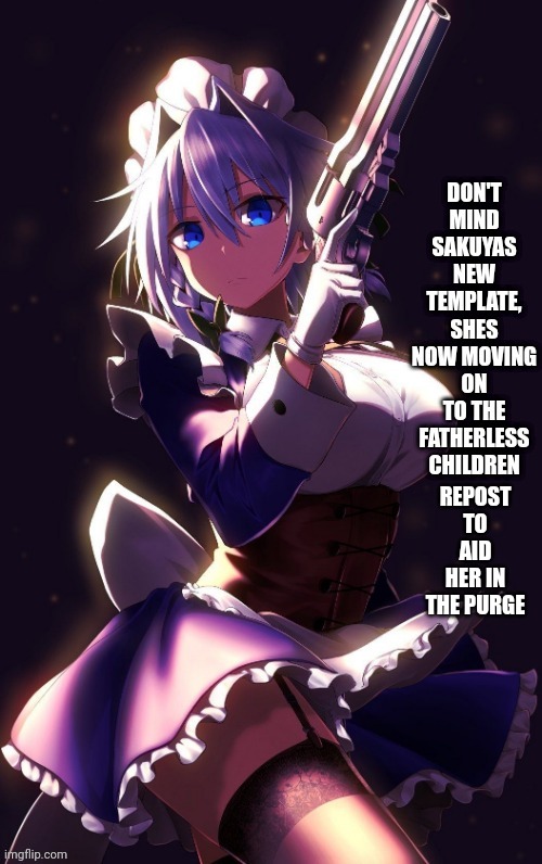 REPOST TO AID HER IN THE PURGE | made w/ Imgflip meme maker