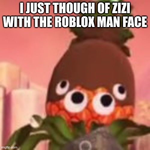 doodoo fart | I JUST THOUGH OF ZIZI WITH THE ROBLOX MAN FACE | image tagged in doodoo fart | made w/ Imgflip meme maker