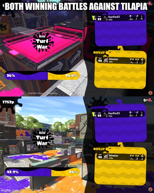 I wanted to commit a illegal but Alex told me not too :< | BOTH WINNING BATTLES AGAINST TILAPIA | made w/ Imgflip meme maker