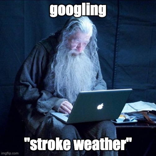 Yes, climate change is already killing people | googling; "stroke weather" | image tagged in computer gandalf,climate change,heat,danger,death | made w/ Imgflip meme maker