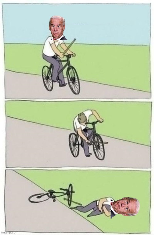 Zero effort meme that actually makes sense | image tagged in guy stick in bike wheel | made w/ Imgflip meme maker