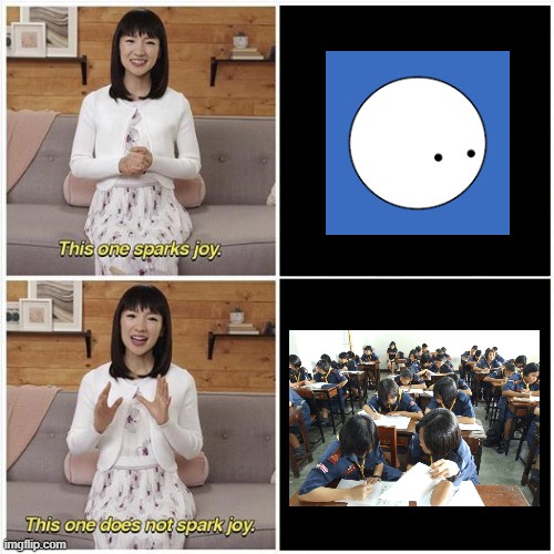 I'd rather learn history from Oversimplified than an actual school | image tagged in marie kondo spark joy,oversimplified,history,school,boring | made w/ Imgflip meme maker