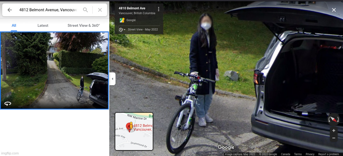 evidence? | image tagged in vancouver,fire,oops,streetview | made w/ Imgflip meme maker