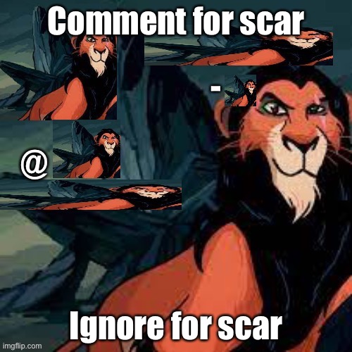 Repost for scar | Comment for scar; Ignore for scar | image tagged in captain scar official announcement temp | made w/ Imgflip meme maker
