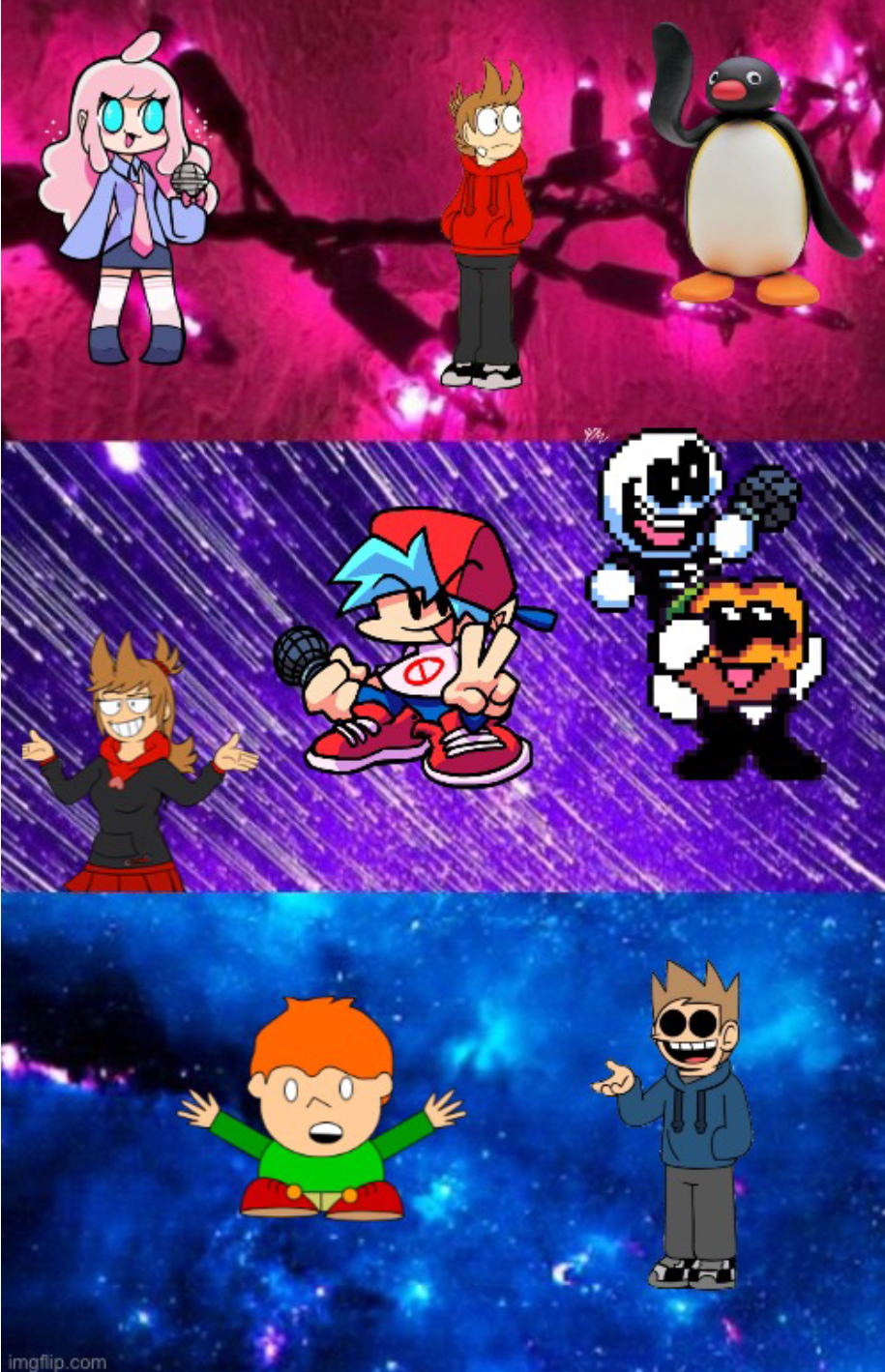 Bisexual characters Blank Meme Template