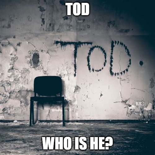 Another lost person perhaps? | TOD; WHO IS HE? | made w/ Imgflip meme maker