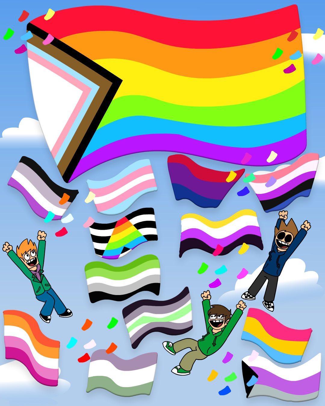 Eddsworld Pride Month Blank Meme Template
