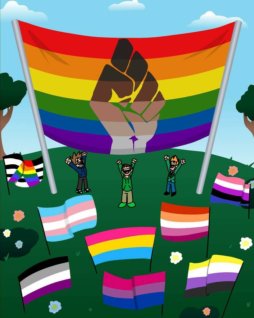 Eddsworld Pride Month Blank Meme Template