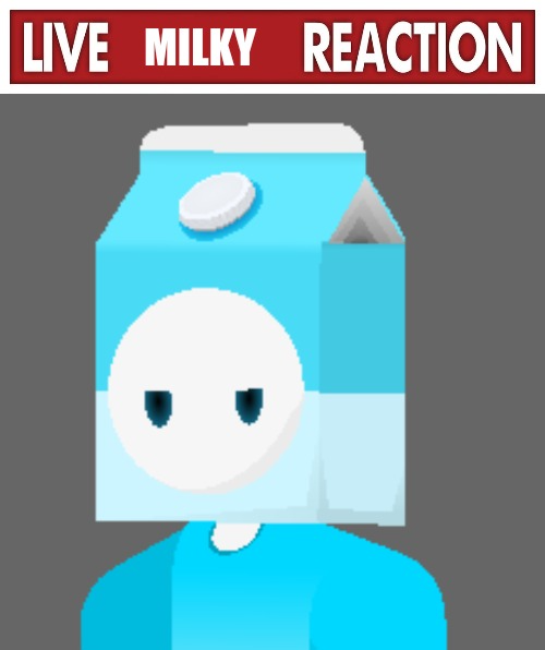 High Quality Live Milky Reaction Blank Meme Template