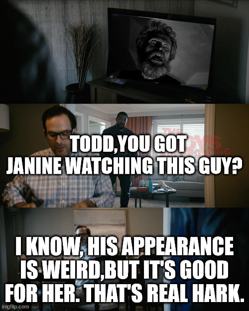 Real Hark | TODD,YOU GOT JANINE WATCHING THIS GUY? I KNOW, HIS APPEARANCE IS WEIRD,BUT IT'S GOOD FOR HER. THAT'S REAL HARK. | image tagged in lighthouse | made w/ Imgflip meme maker