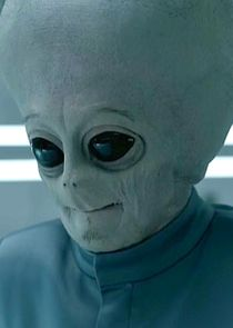 grey alien thinks Blank Meme Template