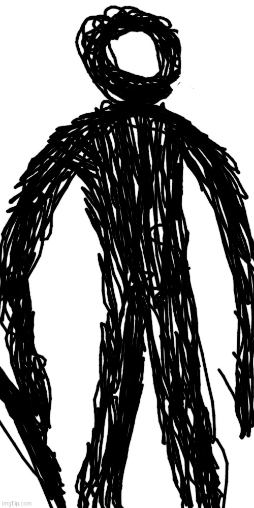 my latest OC: The Scribble Warrior | image tagged in memes,blank transparent square,netherite sword | made w/ Imgflip meme maker