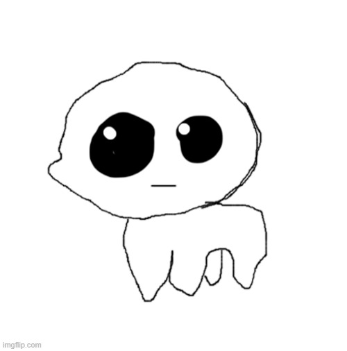 tbh/yipeeee creature but badly drawn (by yours truly) | image tagged in blank white template | made w/ Imgflip meme maker