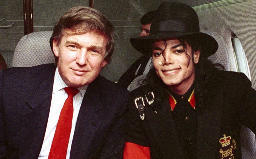 Donald Trump Michael Jackson - Friends to the End. Blank Meme Template