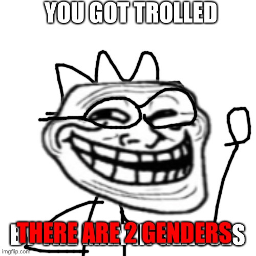 THERE ARE 2 GENDERS | image tagged in declan you got trolled | made w/ Imgflip meme maker