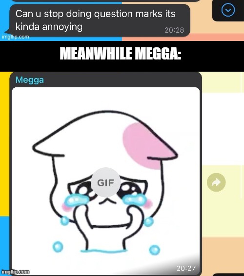 MEANWHILE MEGGA: | made w/ Imgflip meme maker