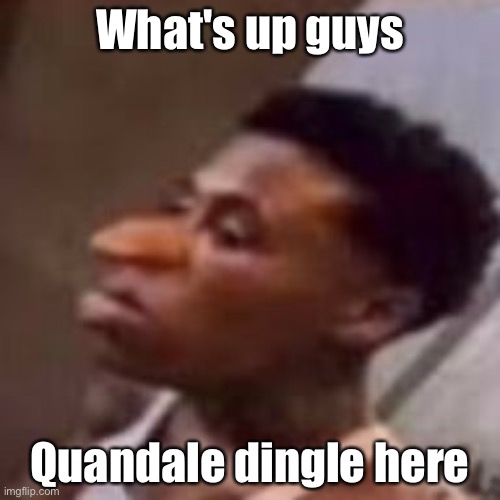 QUANDALE dingle | What's up guys; Quandale dingle here | image tagged in quandale dingle | made w/ Imgflip meme maker