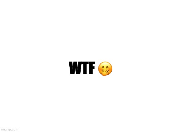 Bruh | WTF 🤭 | image tagged in blank white template | made w/ Imgflip meme maker