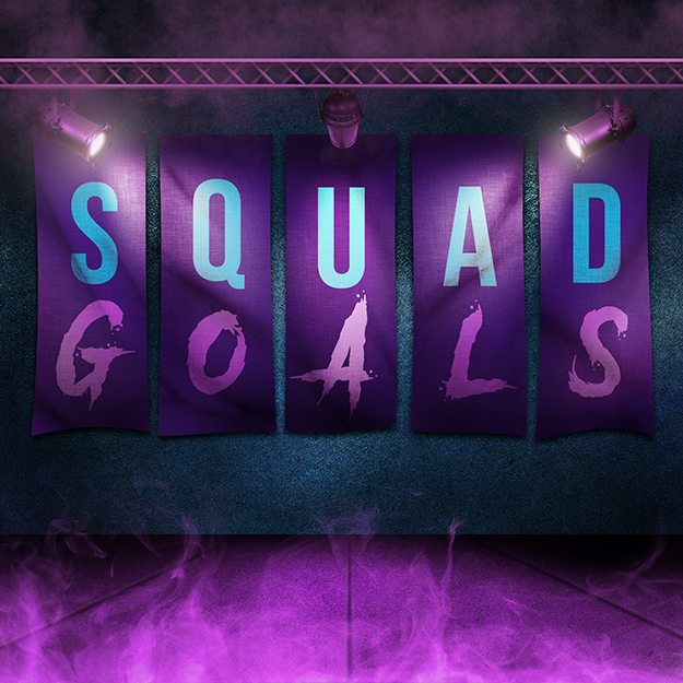 Squad goals background Blank Meme Template