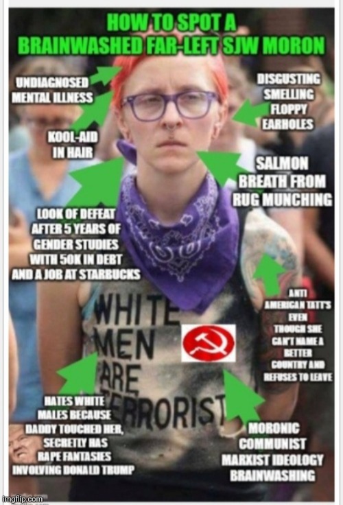 Imgflip GOLD from awhile back- worth another look | image tagged in stupid liberals,goofy stupid liberal college student,angry liberal,liberal tears,butthurt liberals,triggered liberal | made w/ Imgflip meme maker