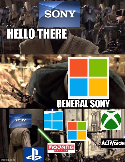 General Kenobi "Hello there" | HELLO THERE; GENERAL SONY | image tagged in general kenobi hello there | made w/ Imgflip meme maker