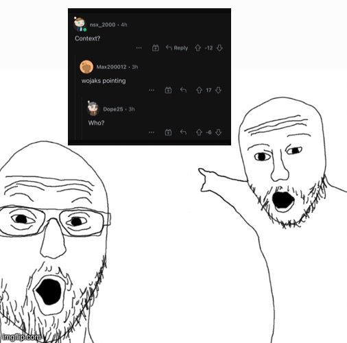 Soyjak Pointing | image tagged in soyjak pointing | made w/ Imgflip meme maker