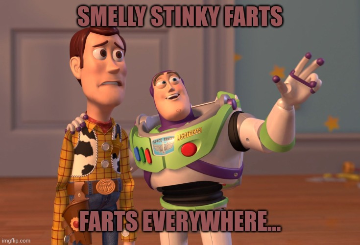 X, X Everywhere | SMELLY STINKY FARTS; FARTS EVERYWHERE... | image tagged in memes,x x everywhere | made w/ Imgflip meme maker