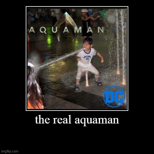 the real aquaman | image tagged in funny,dc comics | made w/ Imgflip demotivational maker