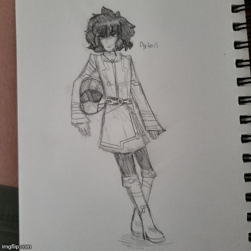 A kinda messy drawing of my TRON: Legacy OC. Drawing contest thing in comments. | made w/ Imgflip meme maker