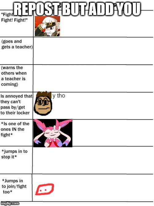 y tho | image tagged in repostbut | made w/ Imgflip meme maker