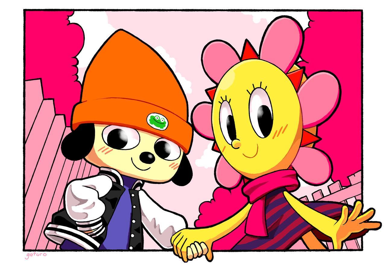 High Quality Parappa X Sunny Blank Meme Template