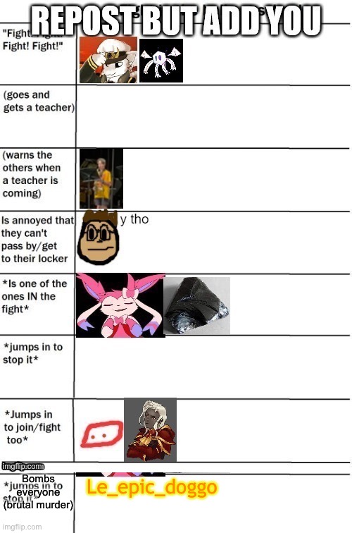 Le_epic_doggo; Bombs everyone (brutal murder) | made w/ Imgflip meme maker