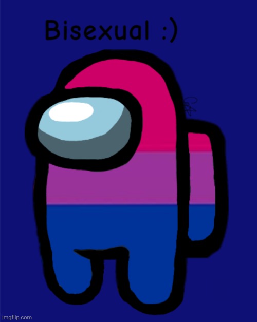 A bi flag among us request | image tagged in bi,among us | made w/ Imgflip meme maker