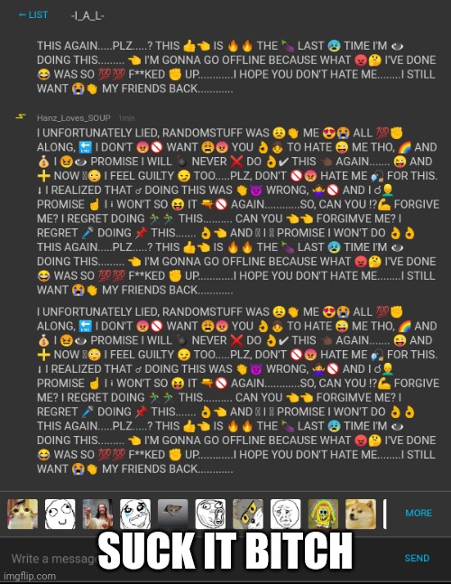 SUCK IT BITCH | made w/ Imgflip meme maker