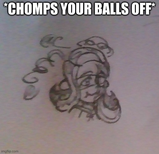 401 nom nom chomp | *CHOMPS YOUR BALLS OFF* | image tagged in 401 nom nom chomp | made w/ Imgflip meme maker