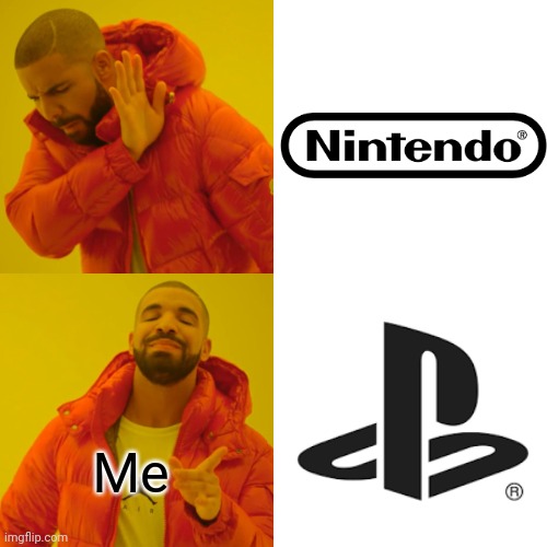 Shots fired |  Me | image tagged in memes,drake hotline bling,ps4,nintendo switch,opinion,facts | made w/ Imgflip meme maker