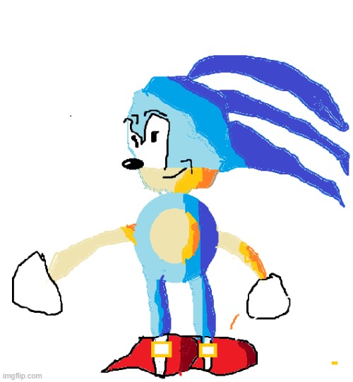 sonic in ms pant | made w/ Imgflip meme maker