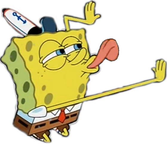 High Quality Spongebob lick Blank Meme Template