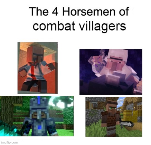 don't mess with these villagers | image tagged in minecraft,minecraft villagers,annoying villagers | made w/ Imgflip meme maker