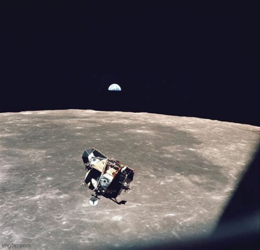 LEM separation from Command Module | image tagged in moon landing | made w/ Imgflip meme maker