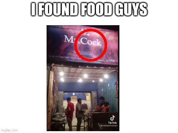 f o o d | I FOUND FOOD GUYS | image tagged in blank white template | made w/ Imgflip meme maker