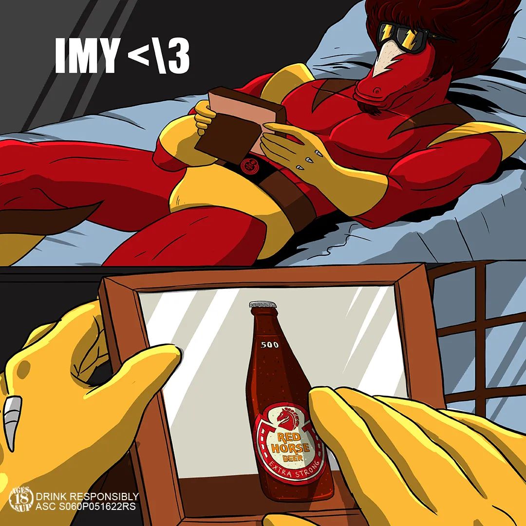 High Quality Red Horse Blank Meme Template