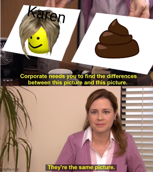They're The Same Picture | Karen | image tagged in memes,they're the same picture | made w/ Imgflip meme maker