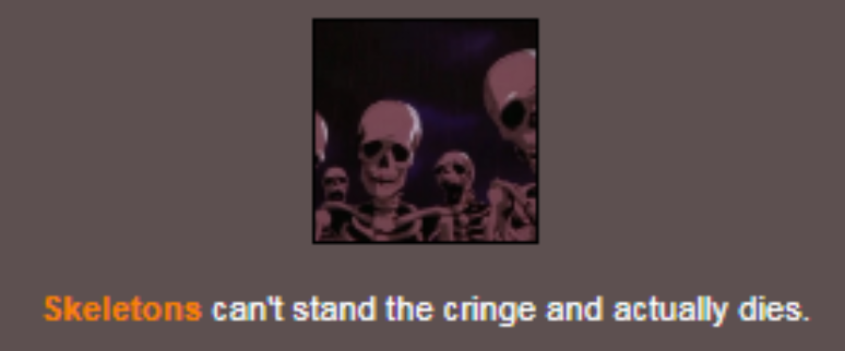 Skeletons dies of cringe Blank Meme Template