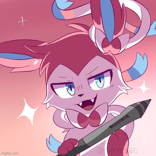 Just for fun | image tagged in sylveon with vibrator | made w/ Imgflip meme maker