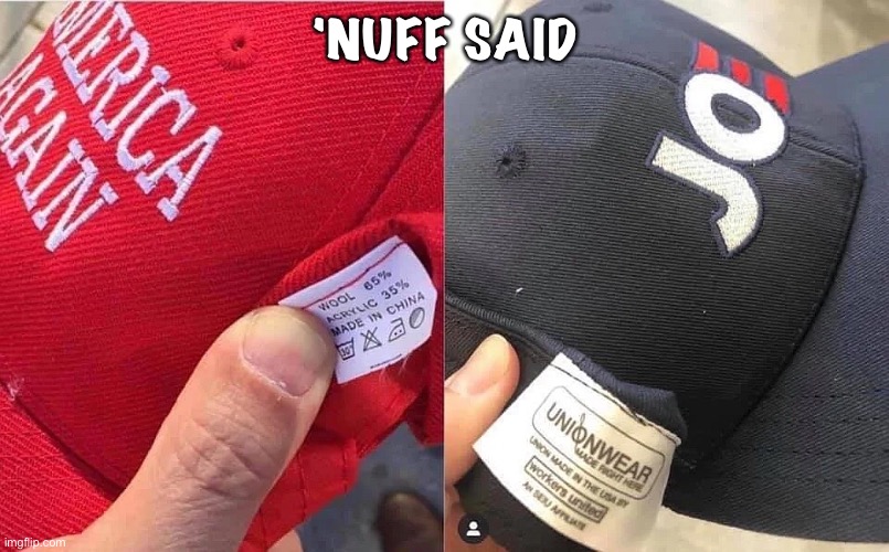 USA vs China | 'NUFF SAID | image tagged in hats | made w/ Imgflip meme maker