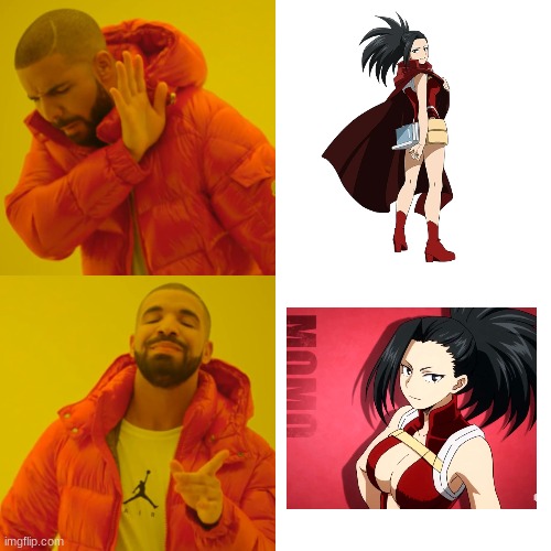 Forgive Me For Being A Mineta On This, But C'mon! | image tagged in memes,drake hotline bling,perv,better,mha,hatersgonnahate | made w/ Imgflip meme maker