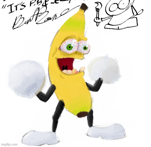 I Made A Dead Meme IRL on MSPaint | image tagged in art memes,mspaint,banana,peanut butter,dead memes,memes in real life | made w/ Imgflip meme maker